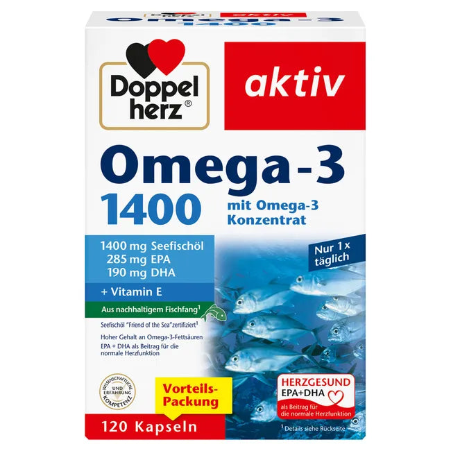 Doppelherz 雙心 深海魚油 Omega-3 1400