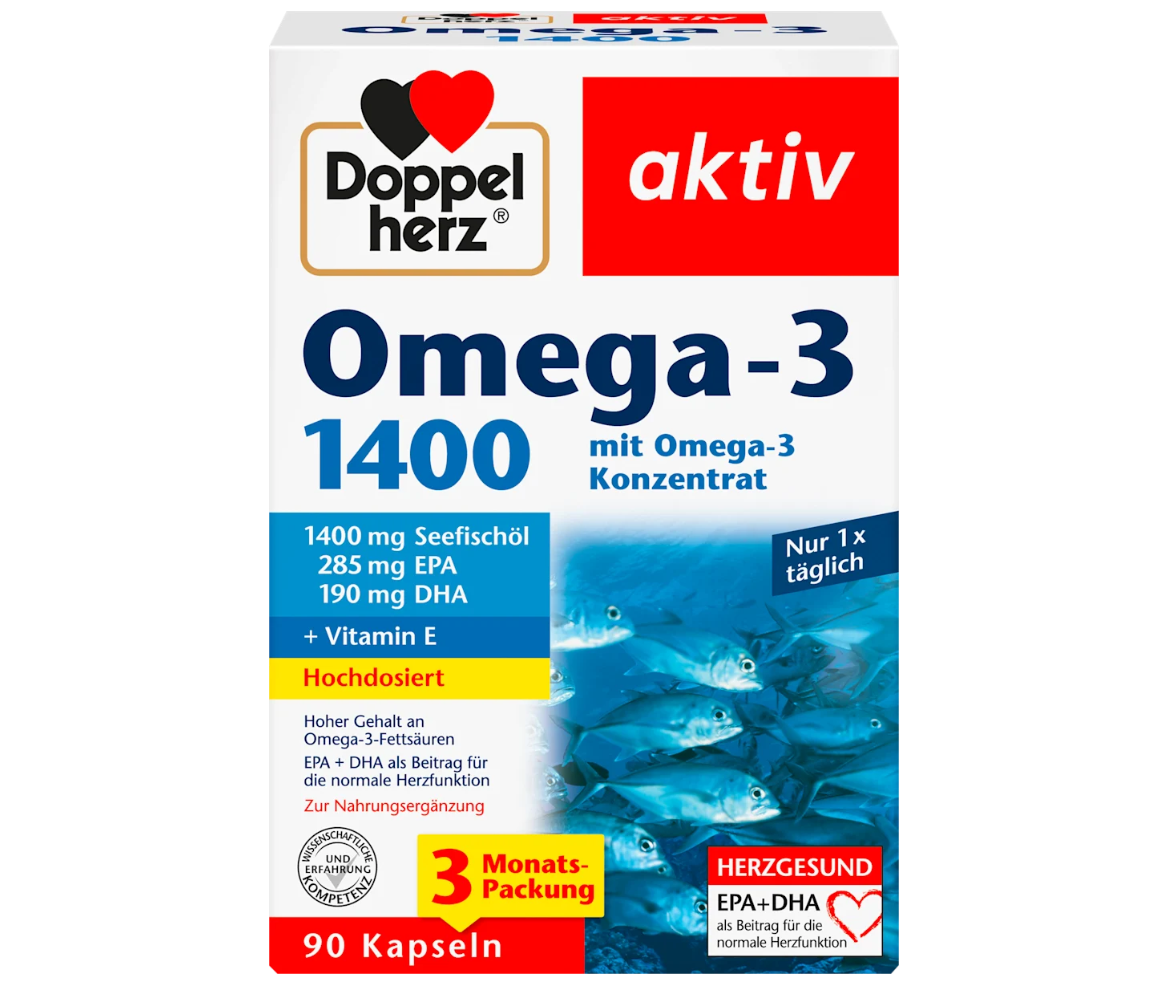 Doppelherz 雙心 深海魚油 Omega-3 1400